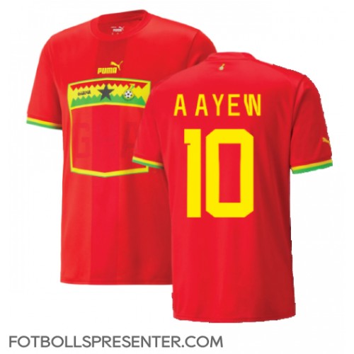 Ghana Andre Ayew #10 Borta Matchtröja VM 2022 Kortärmad Ghana Andre Ayew #10 Borta Matchtröja VM 2022 Kortärmad